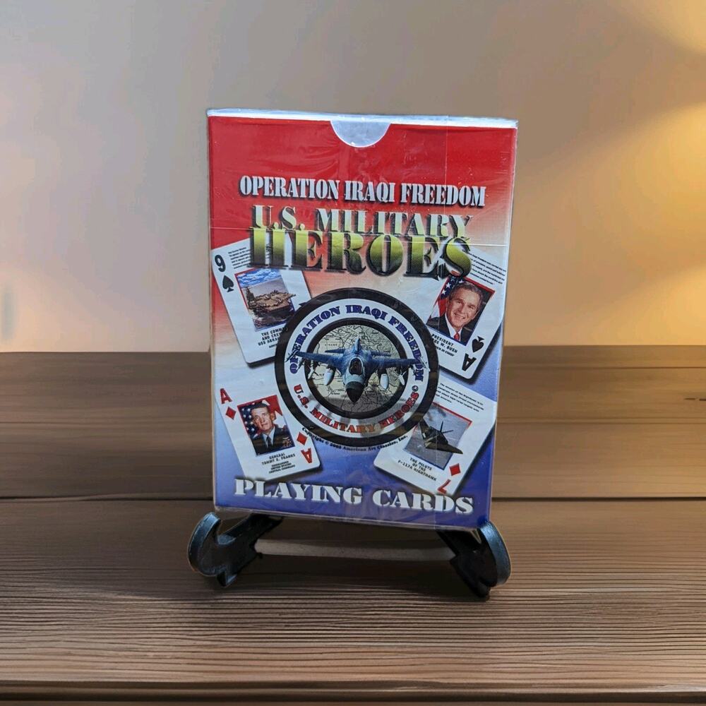 Operation Iraqi Freedom US Military War Heroes Playing Cards NEW SEALED Mint